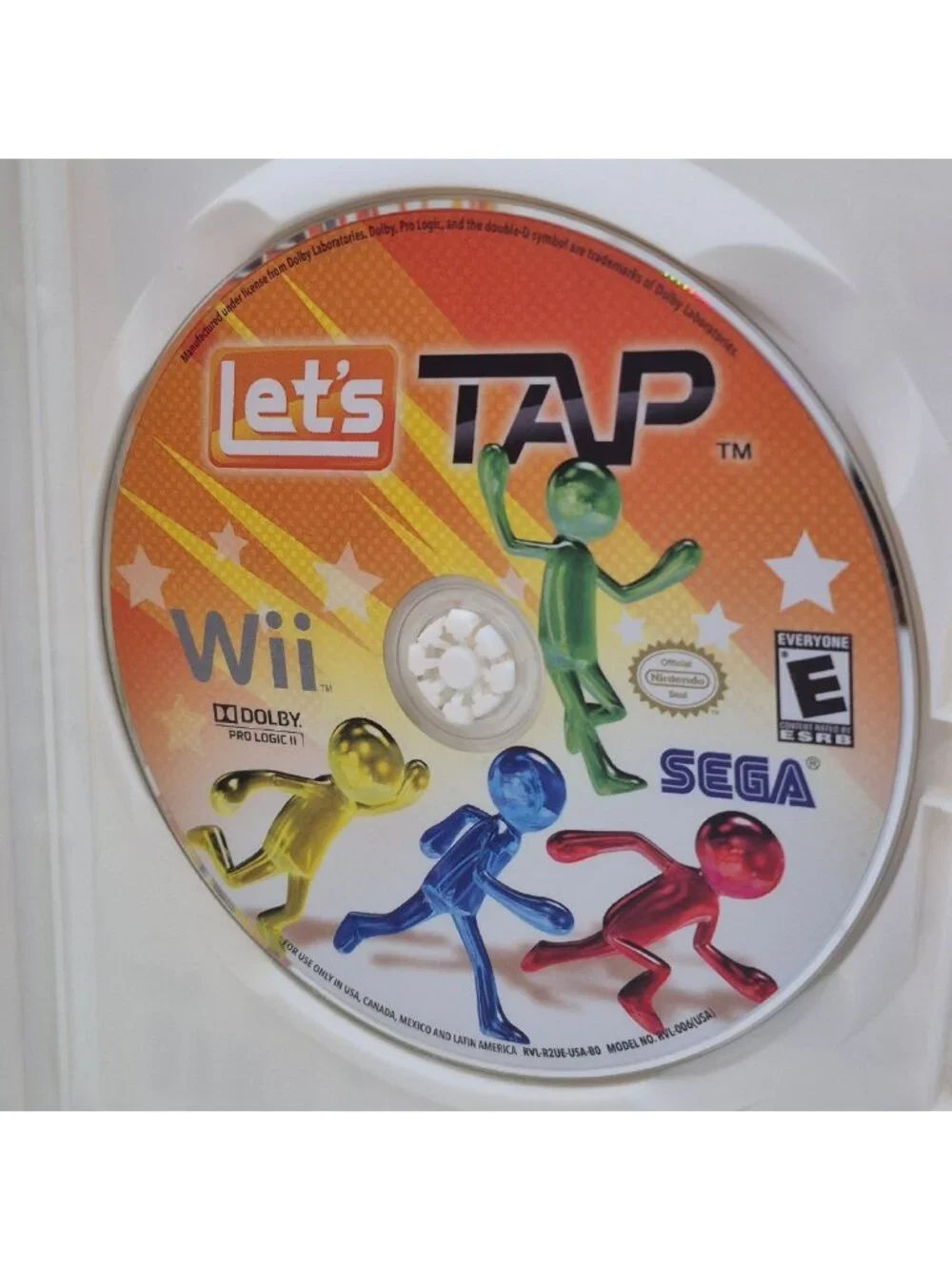 Let's Tap Wii Best Buy Limited Edition SEGA 2009 w/Manual (Missing Tapping Pad)